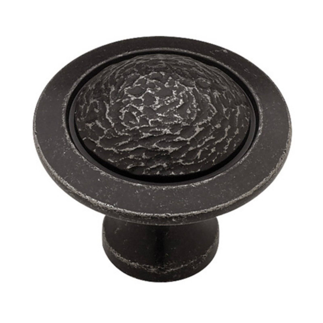 Liberty PBF572Y-PEW 1 1/2" Rough & Smooth Cabinet Drawer Knob Pewter