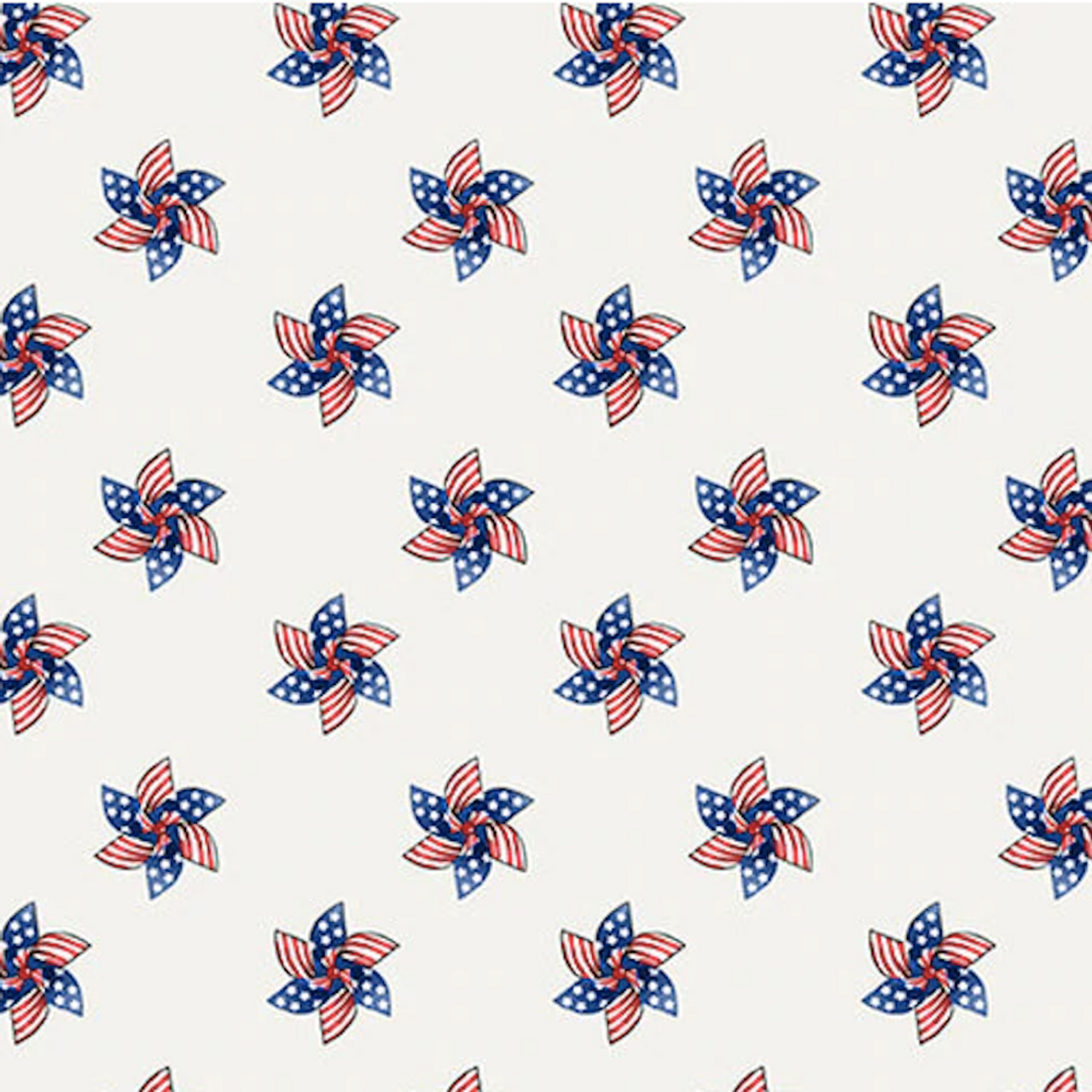 Henry Glass Teddy's America Wind Spinner Patriotic Cotton Fabric By The Yard