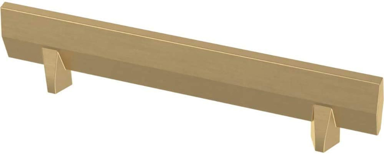 Liberty P40849K-117 3 3/4" Gathered Blade Cabinet Drawer Pull Brushed Brass 10 Pack