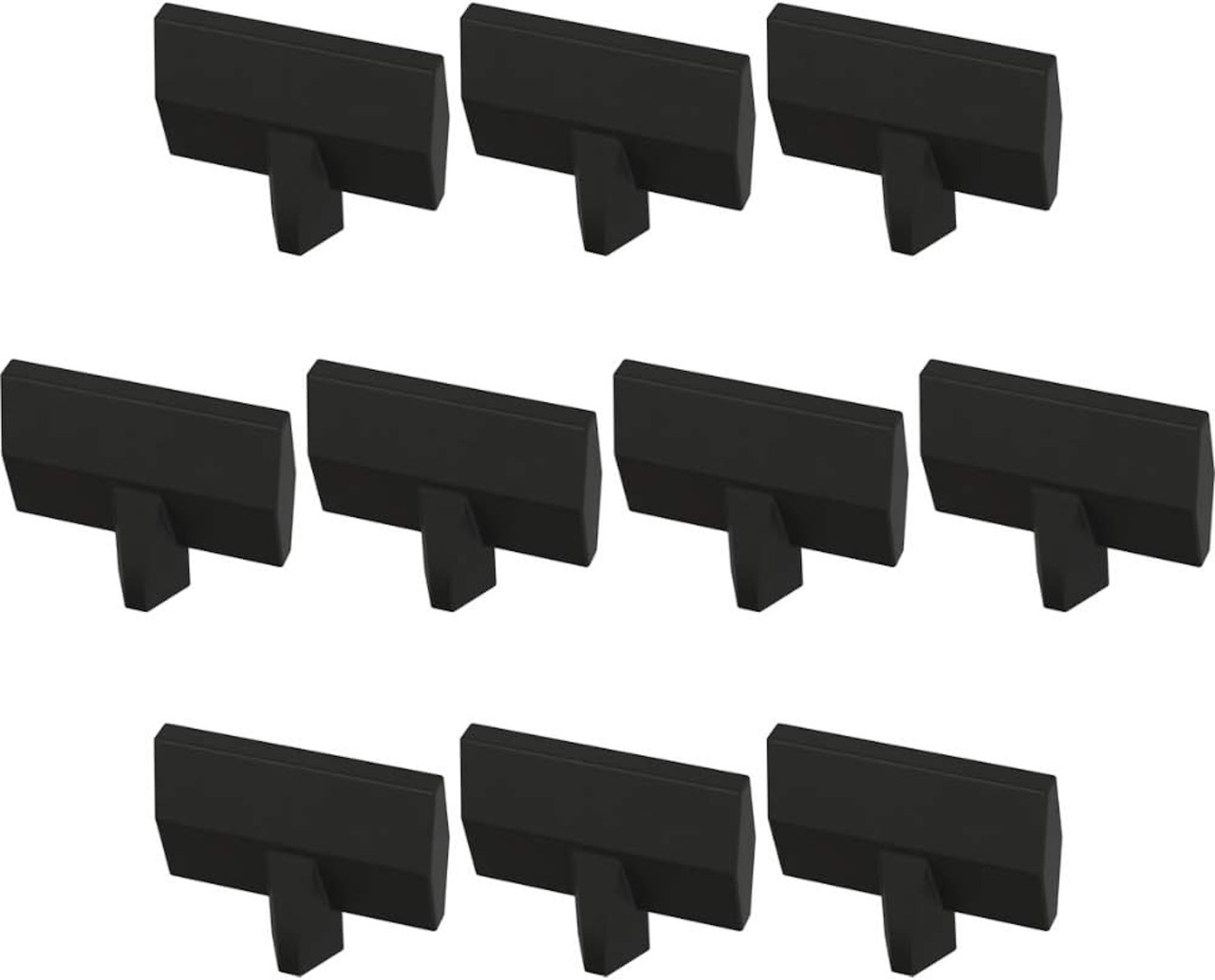 Liberty P40851K-FB 1 7/16" Gathered Blade Cabinet Drawer Knob Flat Black 10 Pack