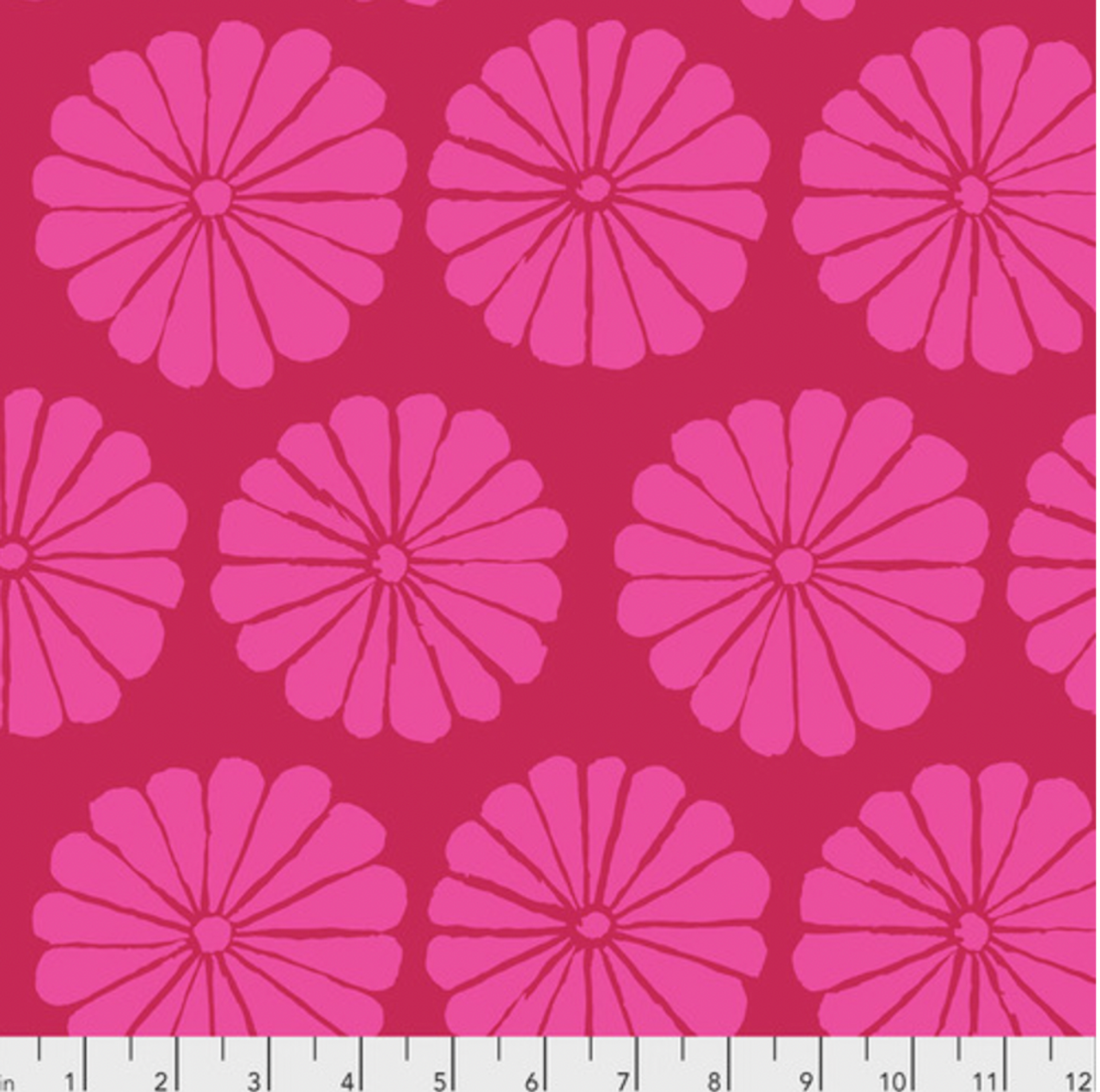 Free Spirit Kaffe Fassett PWGP183 Damask Flower Magenta Cotton Quilting Fabric by Yd