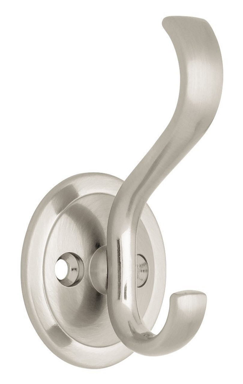 Liberty 170655 Satin Nickel Coat and Hat Hook with Round Base