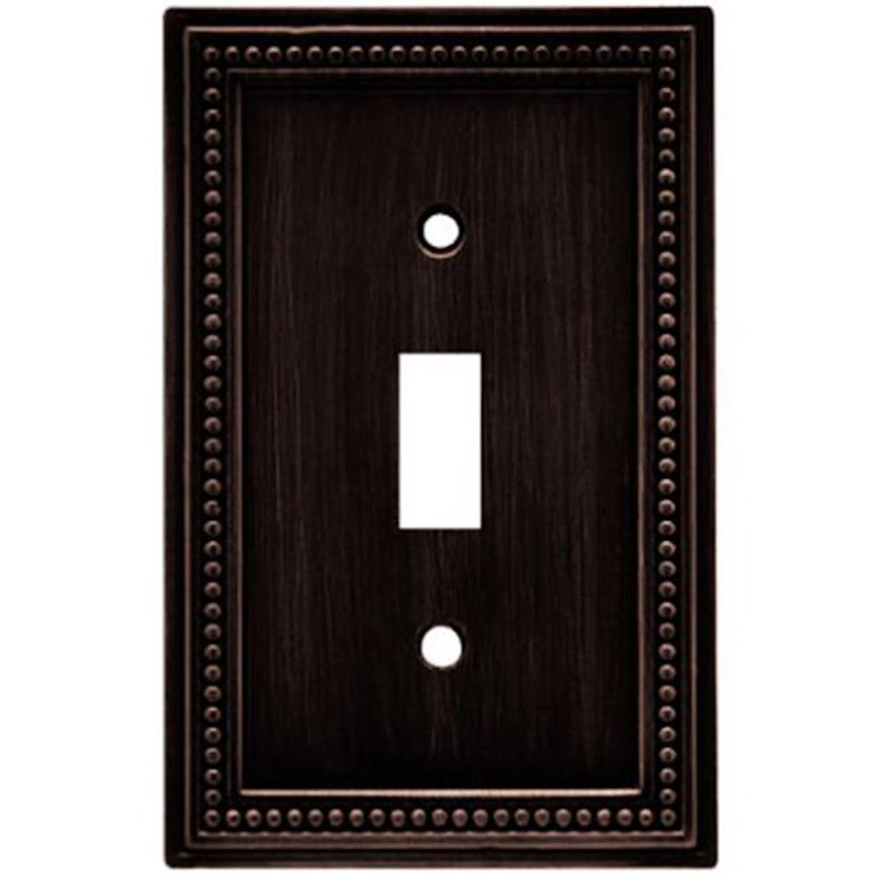 Liberty W10097-VBR Beaded Venetian Bronze Single Switch Wall Plate Cover