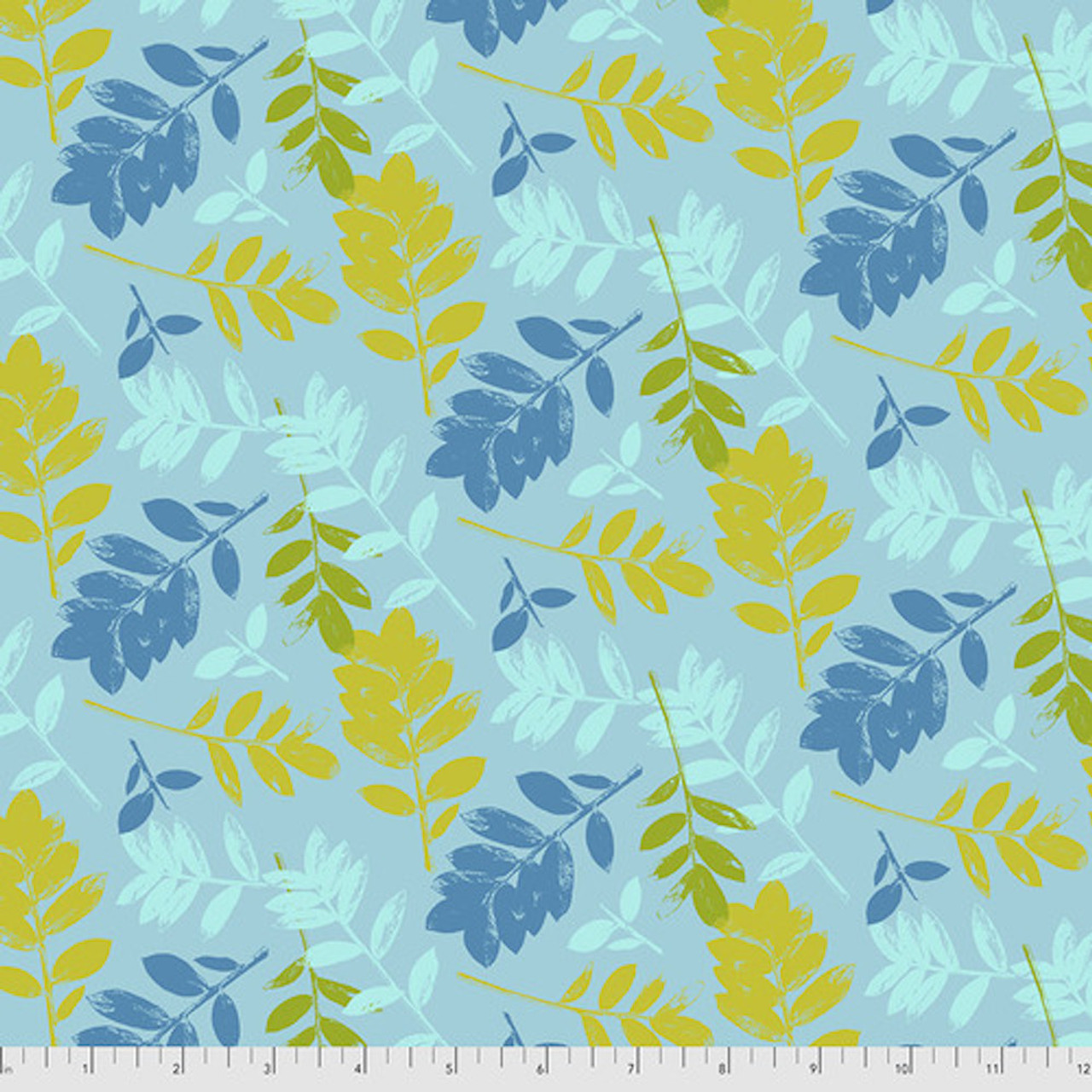 Free Spirit Sew Kind Of Wonderful Mod Cloth ZZ Leaf Earth Cotton Fabric By The Yard