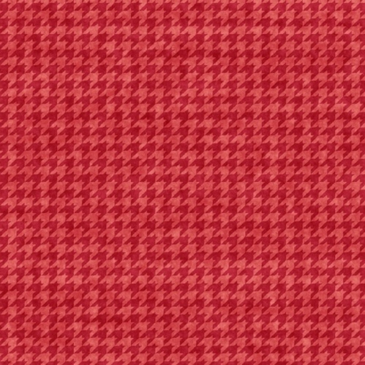 Henry Glass Houndstooth Basics Rose Cotton Fabric By The Yard