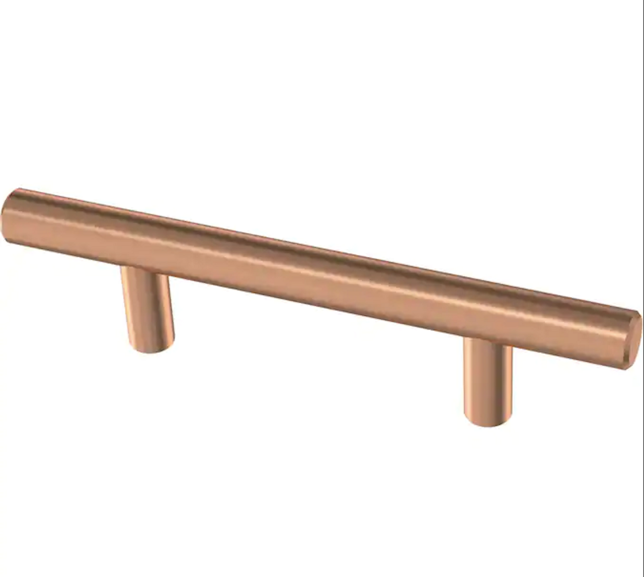 Brainerd BAR076W-BCP Brushed Copper Cabinet Drawer Pull 3" Center to Center