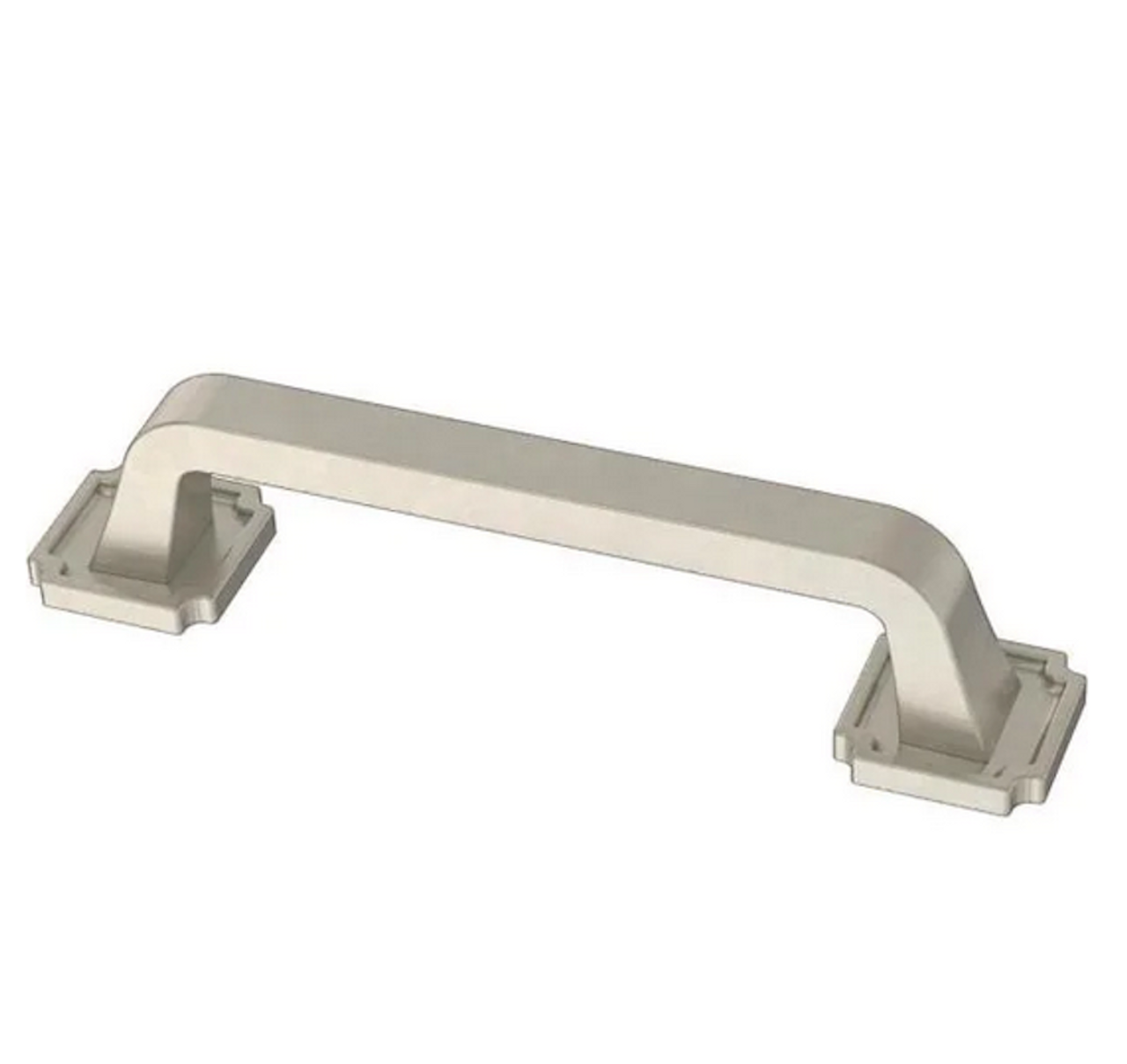 Liberty P40124C-SN 3 3/4" Notched Backplate Cabinet & Drawer Pull Satin Nickel