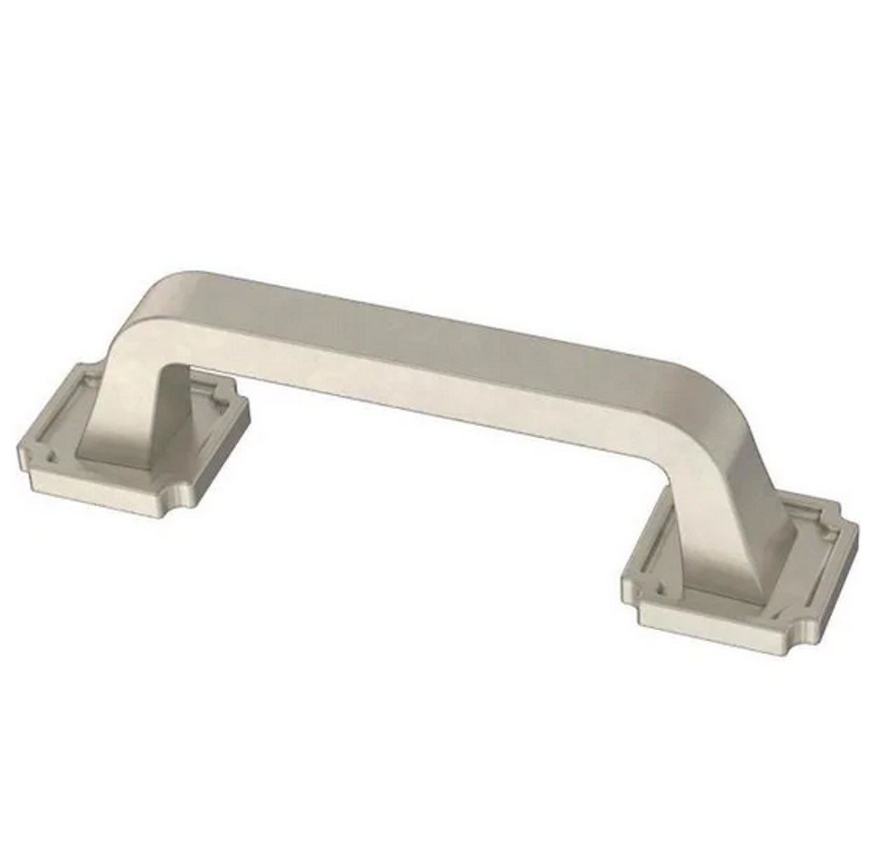 Liberty P40123C-SN 3" Notched Backplate Cabinet & Drawer Pull Satin Nickel