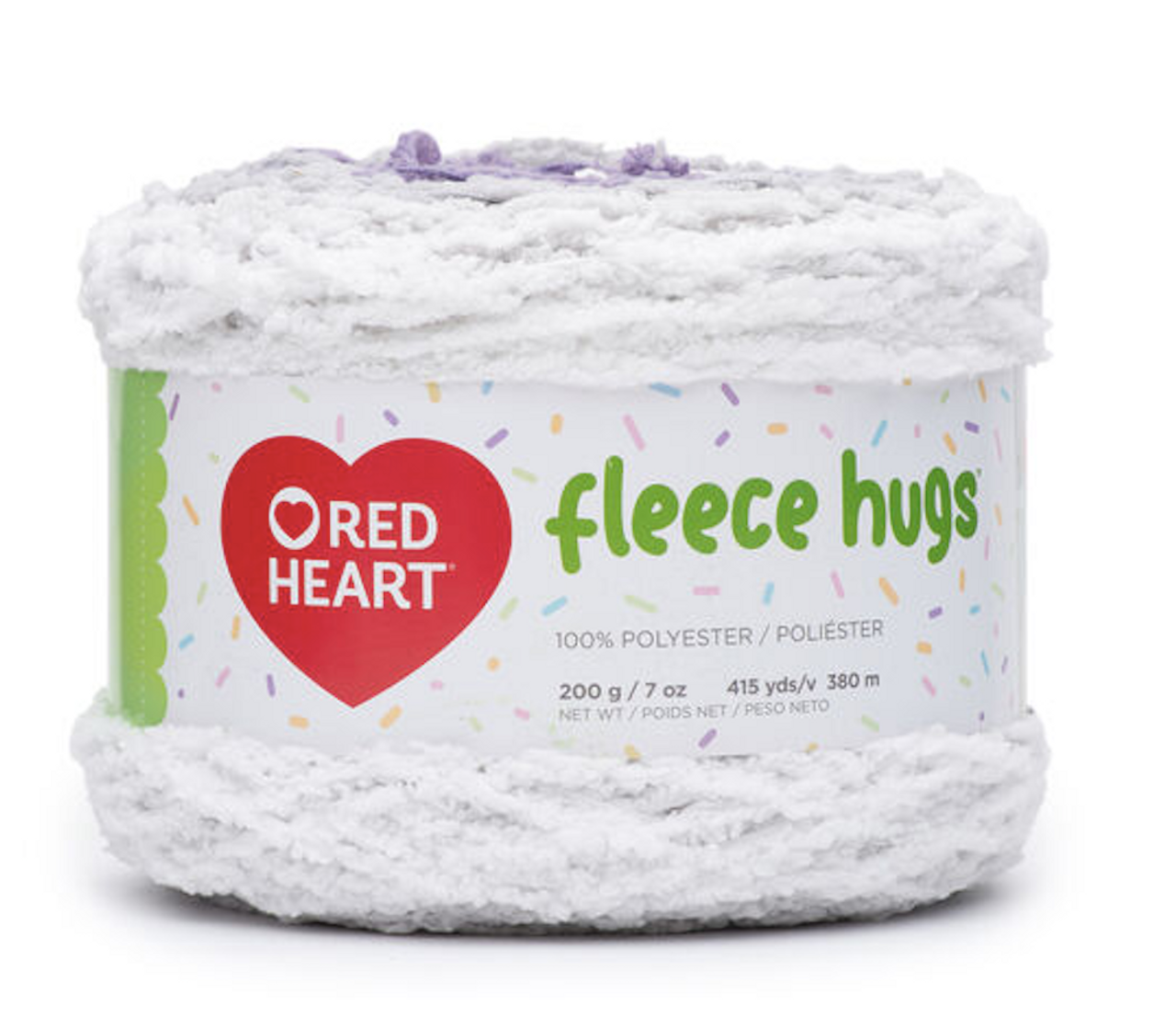 Red Heart Fleece Hugs Peaceful Plum Knitting & Crochet Yarn