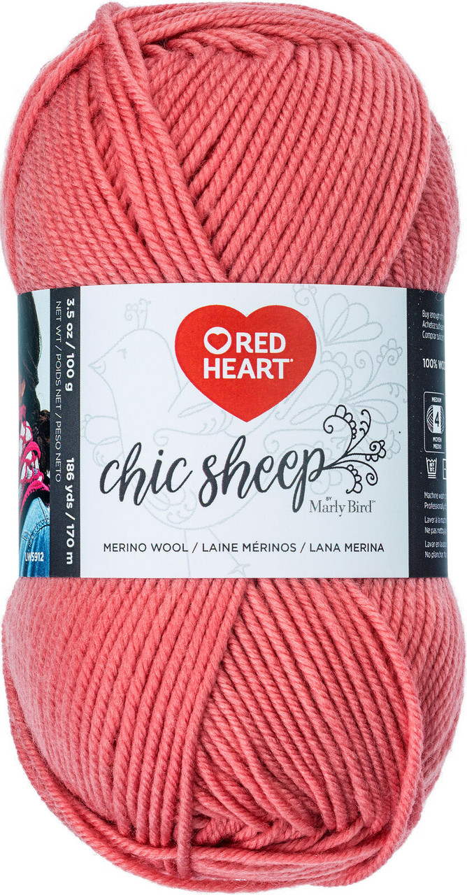 Red Heart Chic Sheep Merino Wool by Marley Mai Tai Knitting & Crochet Yarn