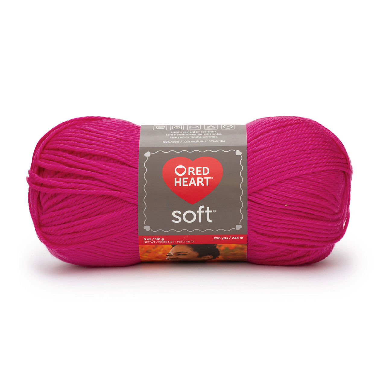 Red Heart Soft Very Pink Knitting & Crochet Yarn