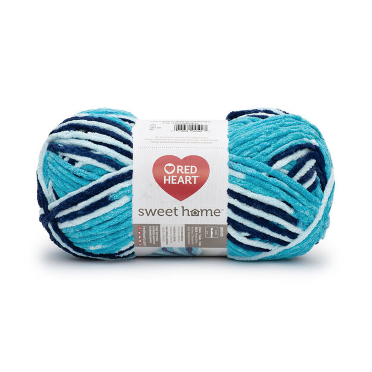 Red Heart Sweet Home Moody Blues Chenille Style Knitting & Crochet Yarn
