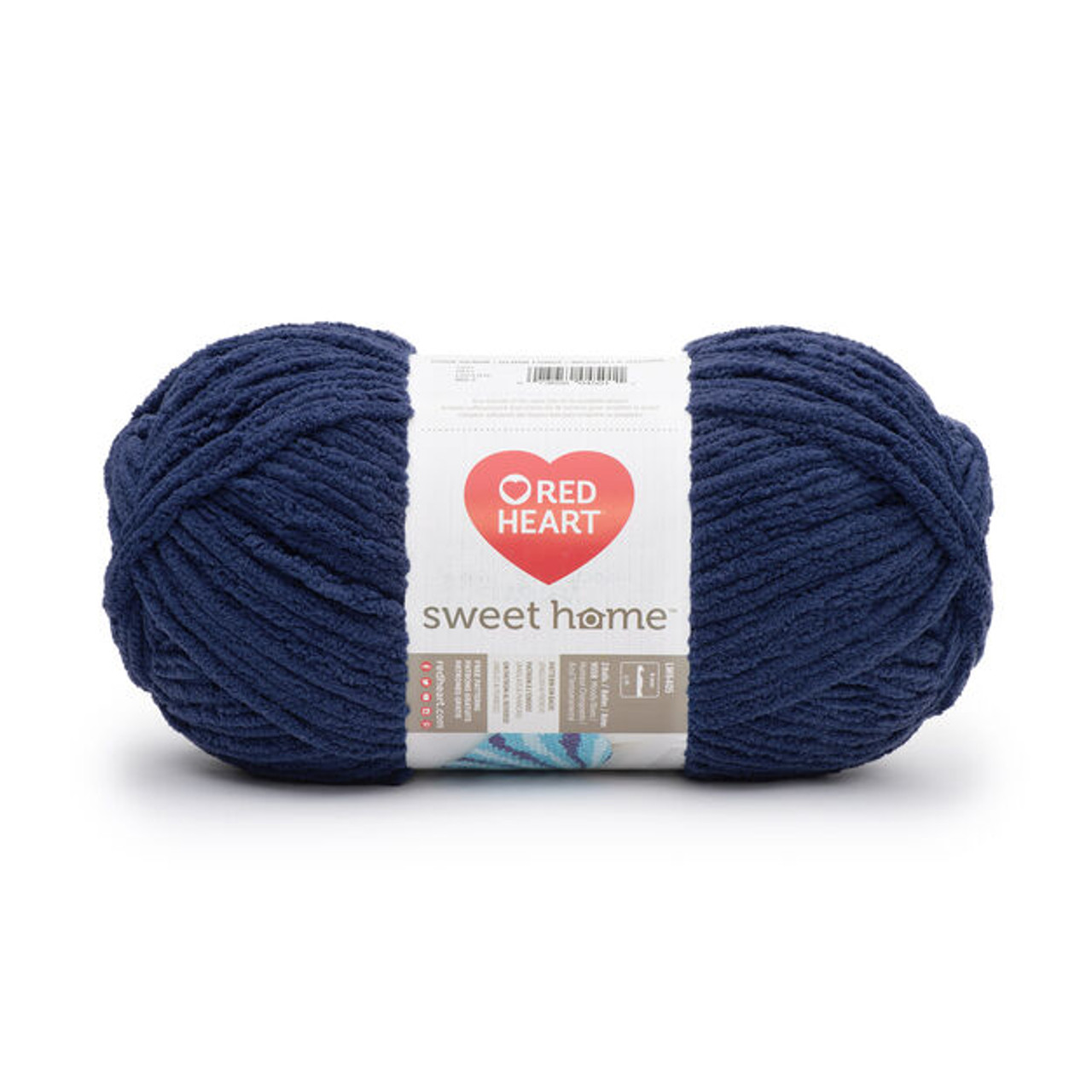 Red Heart Sweet Home Dark Denim Chenille Style Knitting & Crochet Yarn