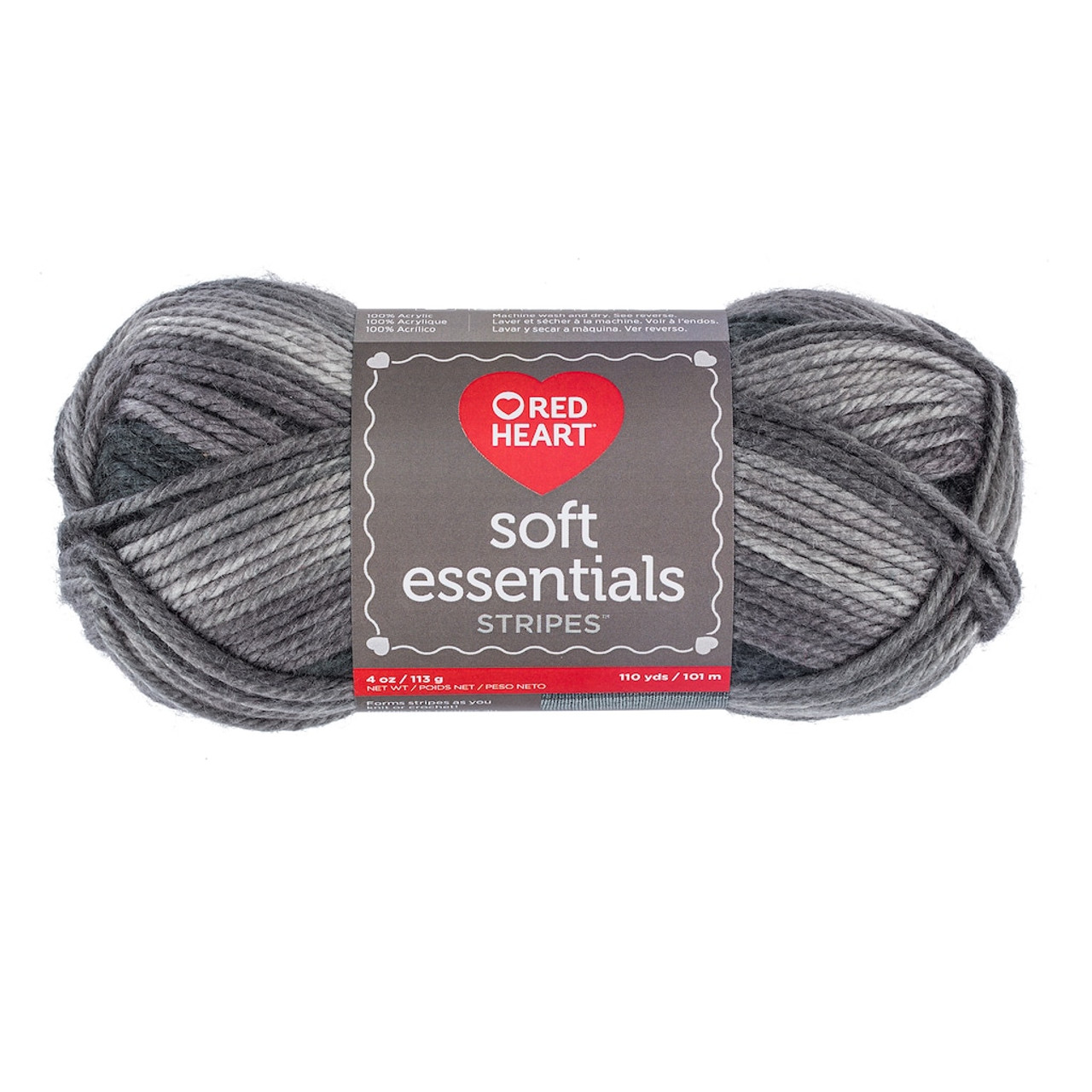 Heart Essentials Cobblestone Knitting & Crochet Yarn - Flying Bulldogs,