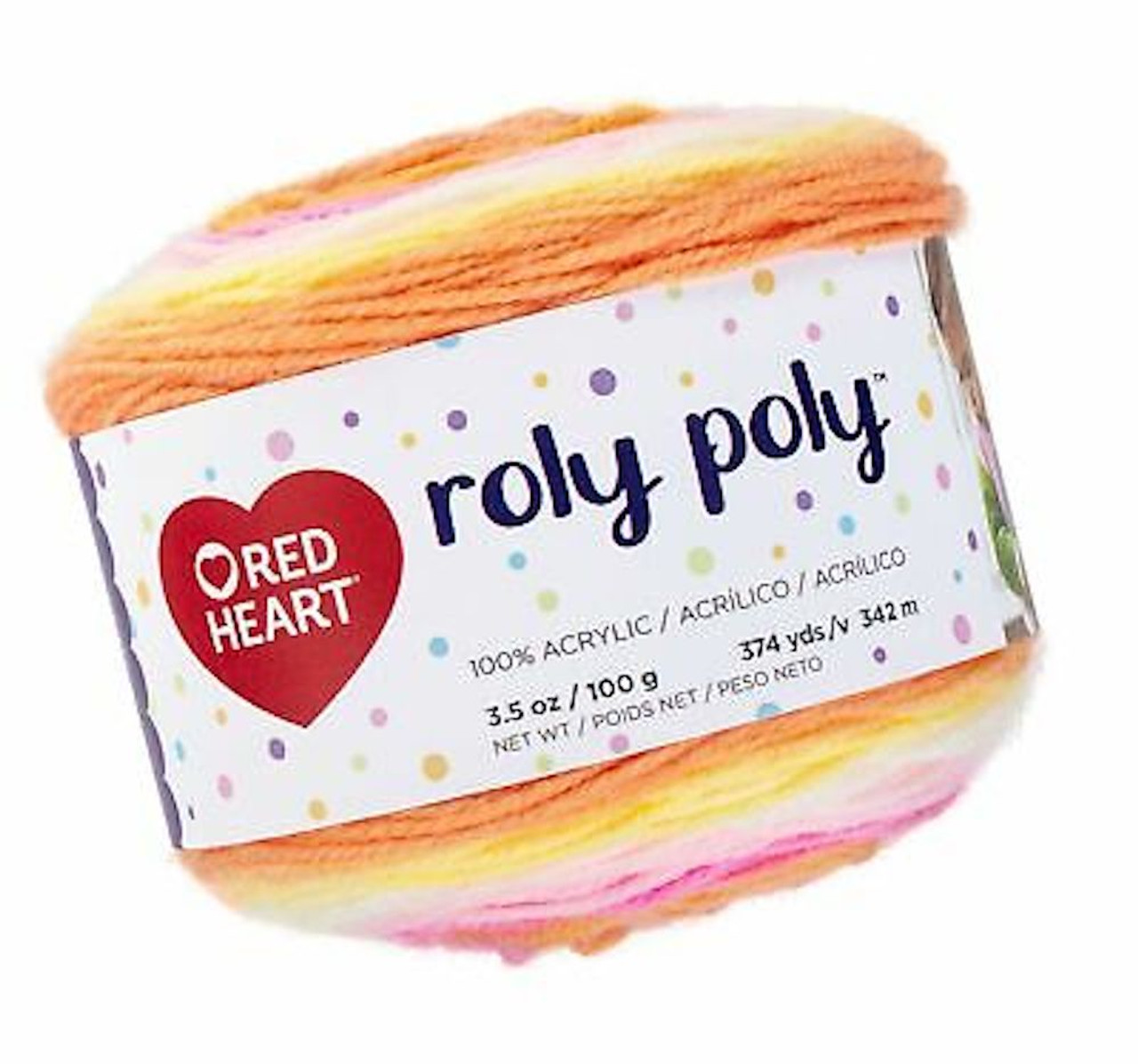 Red Heart Roly Poly Sunrise Knitting & Crochet Yarn