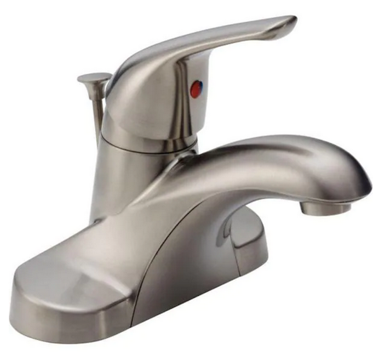 Delta Foundations B510LF-SS 4" Centerset 1-Handle Bath Faucet Stainless Steel