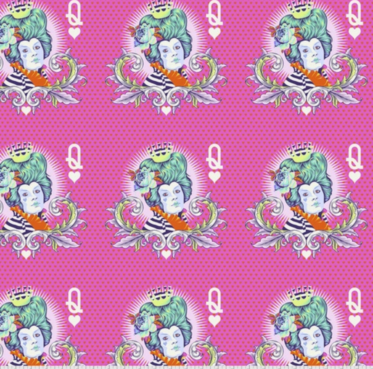 Tula Pink PWTP160 Curiouser & Curiouser The Red Queen Daydream Cotton Fabric By Yd