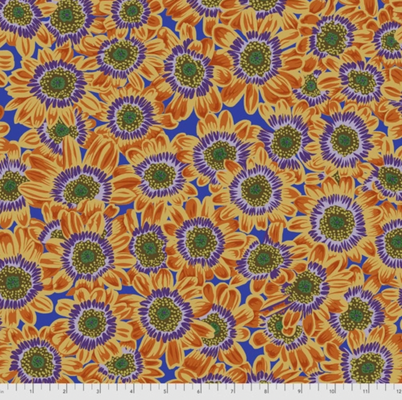 Free Spirit Philip Jacobs PWPJ112 Lucy Orange Cotton Fabric by Yd