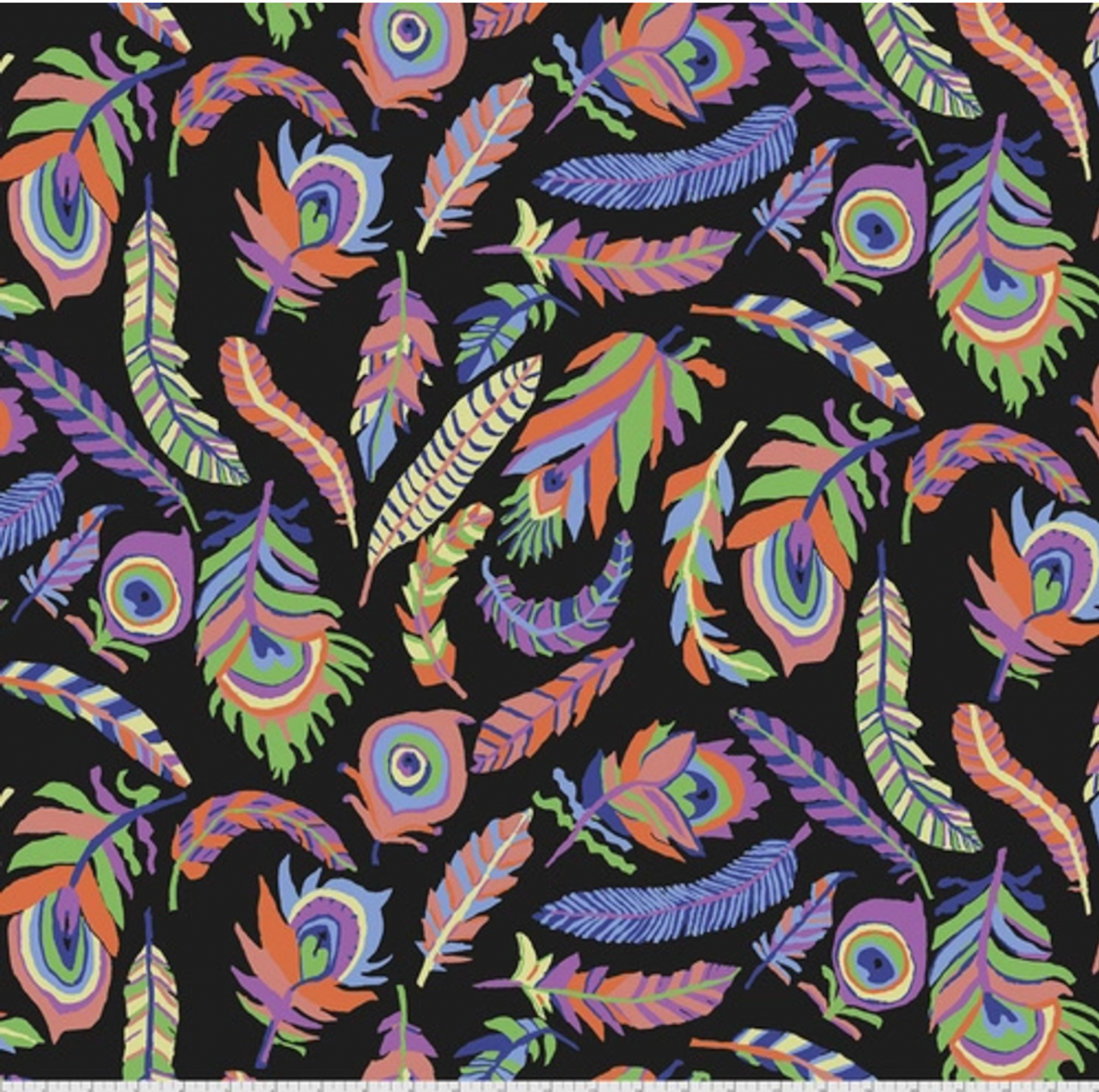 Free Spirit Brandon Mably PWBM080 Tickle Me Fancy Black Cotton Fabric By The Yard