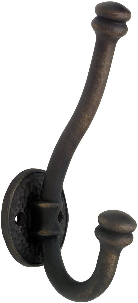 Liberty B45002Y-OB Jumbo 6 1/2" Hammered Finial End Coat Hat Hook Oil Rubbed Bronze