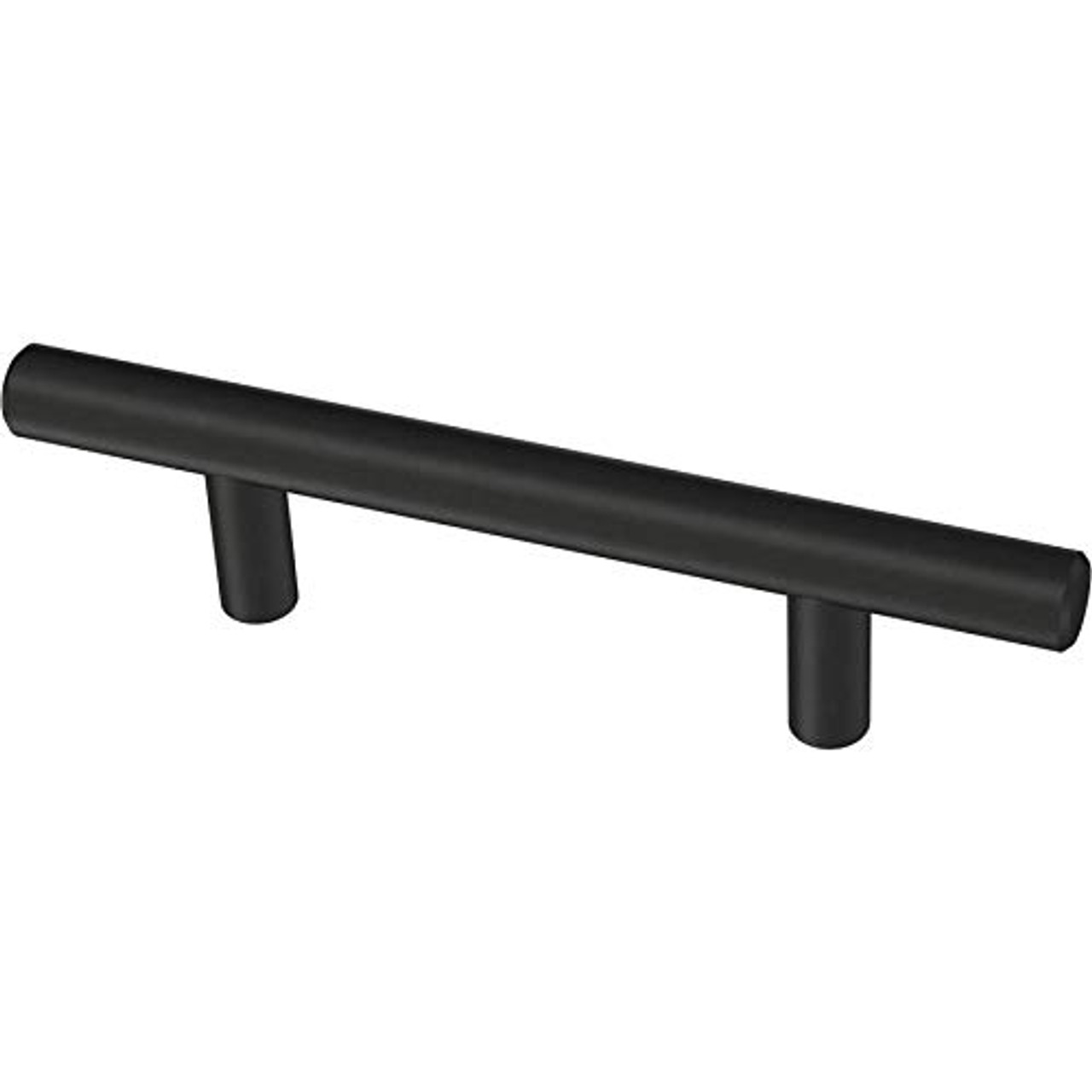 Brainerd BAR076W-FB 3" Center to Center European Flat Black Bar Drawer Pull