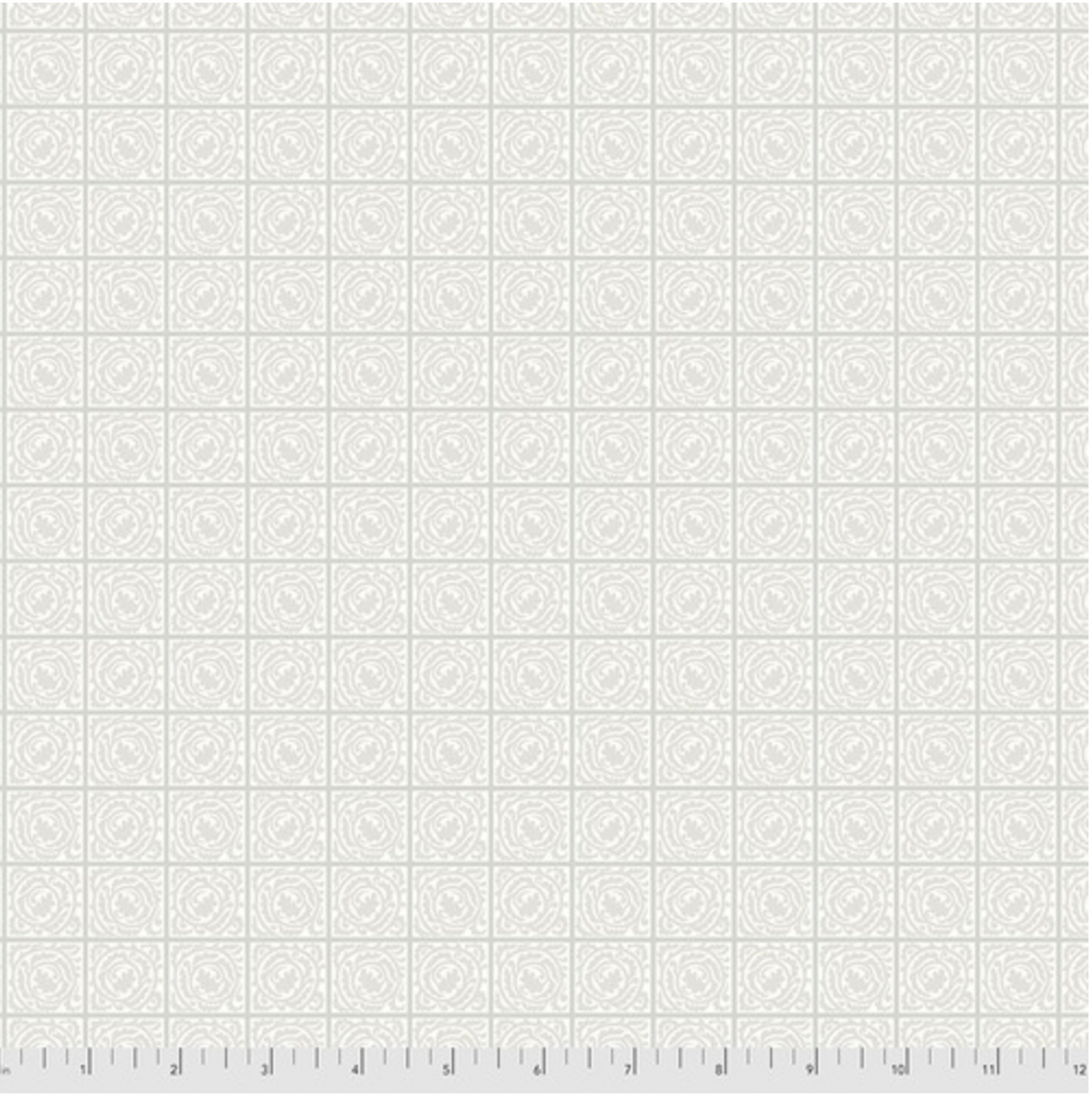 Morris & Co. Hawkdale PWWM071 Scroll Silver Cotton Fabric By Yd