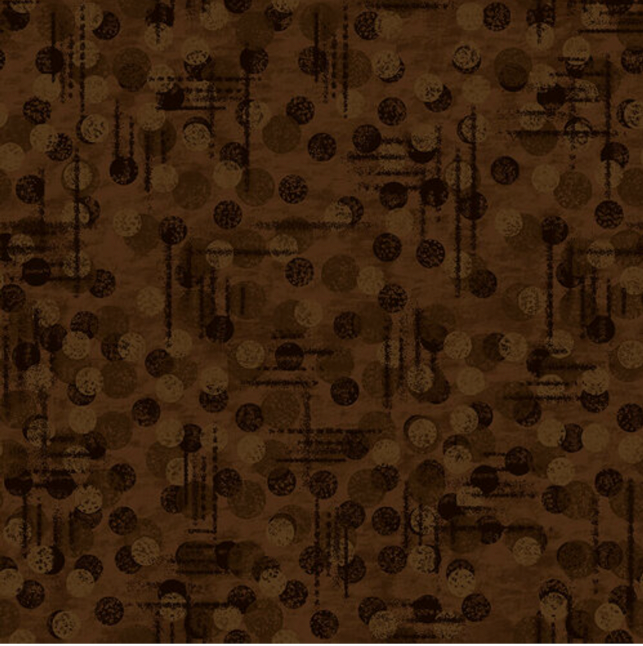 Blank Quilting Jot Dot Brown Cotton Fabric By The Yard