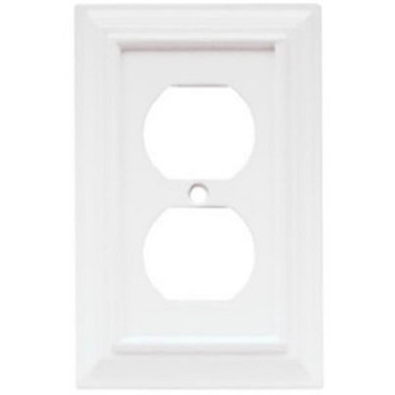 Hampton Bay W31558-W White Architect Single Duplex Wall Plate Cover