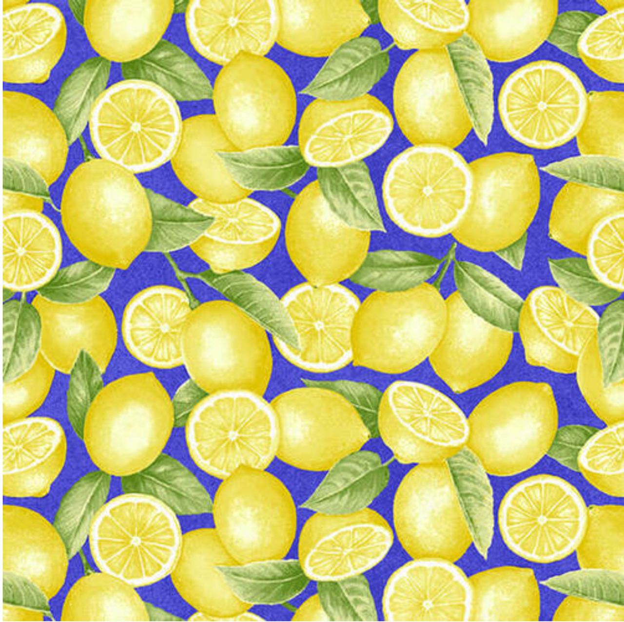 Henry Glass Just Lemons Multi Cotton Fabric By The Yard