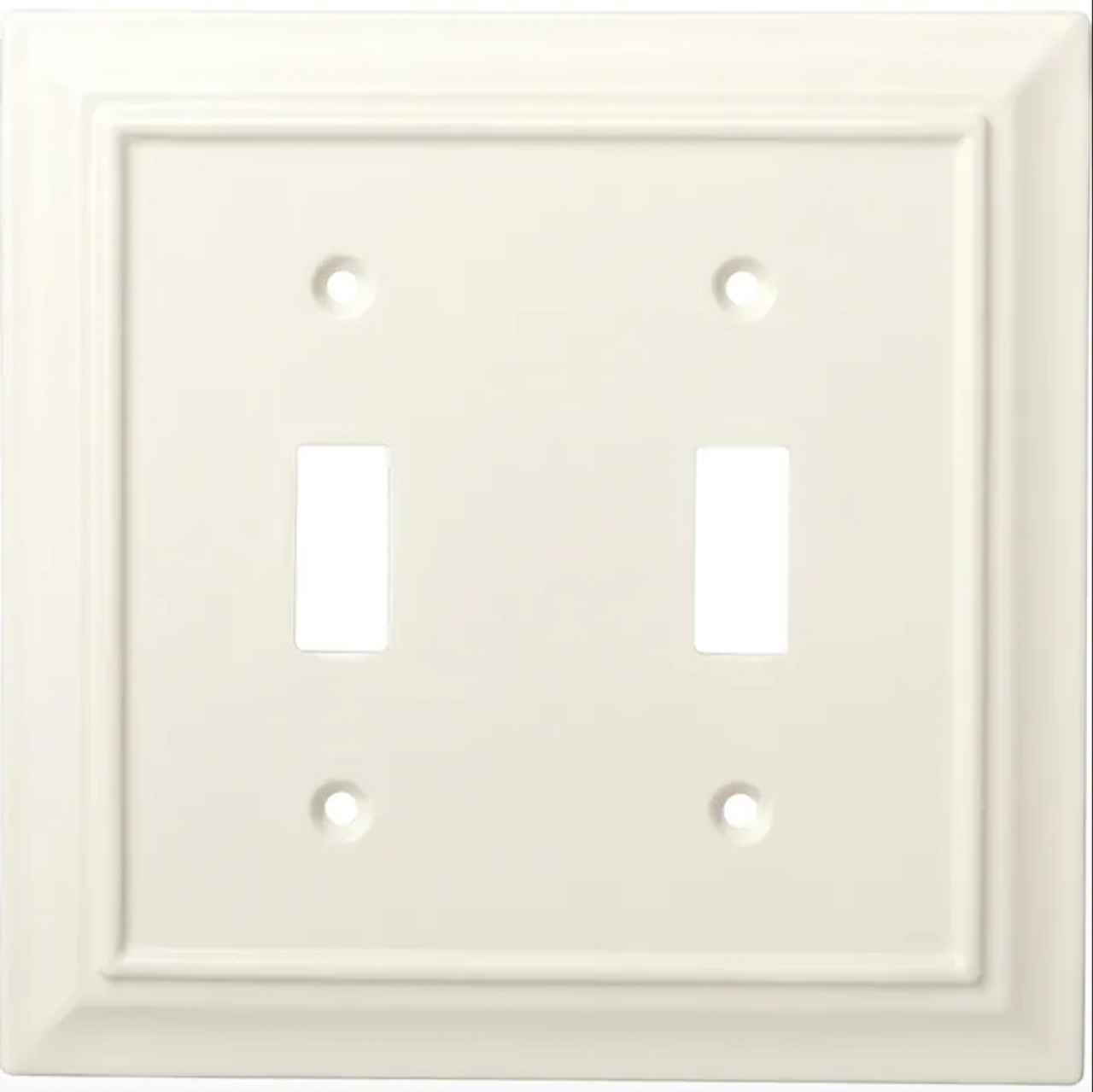 Brainerd W31561-LAL Light Almond Classic Architect Double Switch Wall Plate Cover