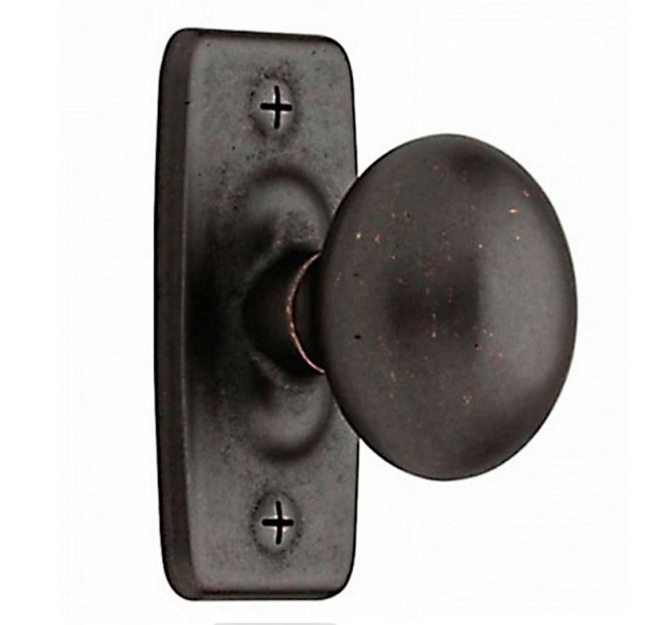 Liberty P28198-STB 1 1/4"  Iron Craft Rustic Cabinet Drawer Knob w/ Backplate