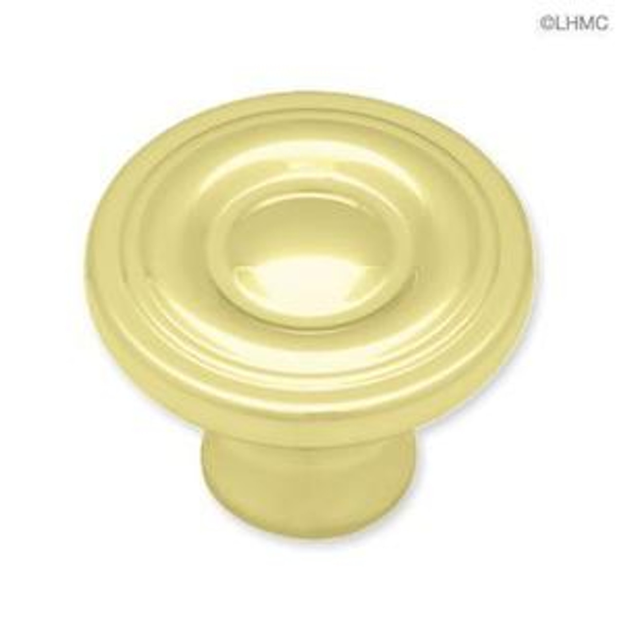 P50141V-PB  Polished Brass 1 1/4" Ring Design Cabinet Drawer Knob