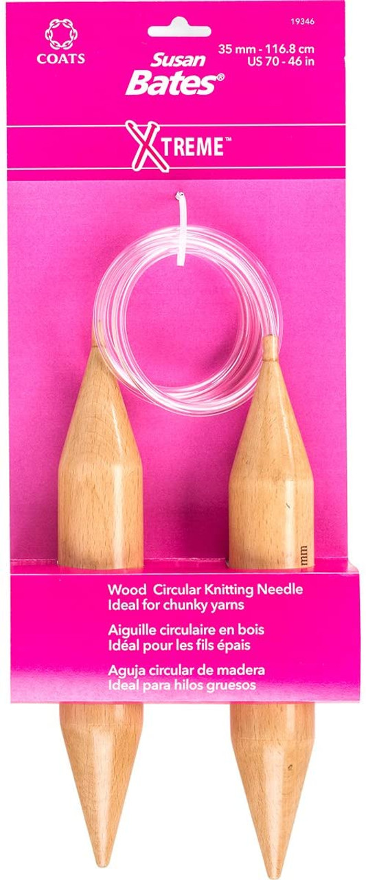 Susan Bates XTreme Wood 70US 35mm 46" Circular Knitting Needles