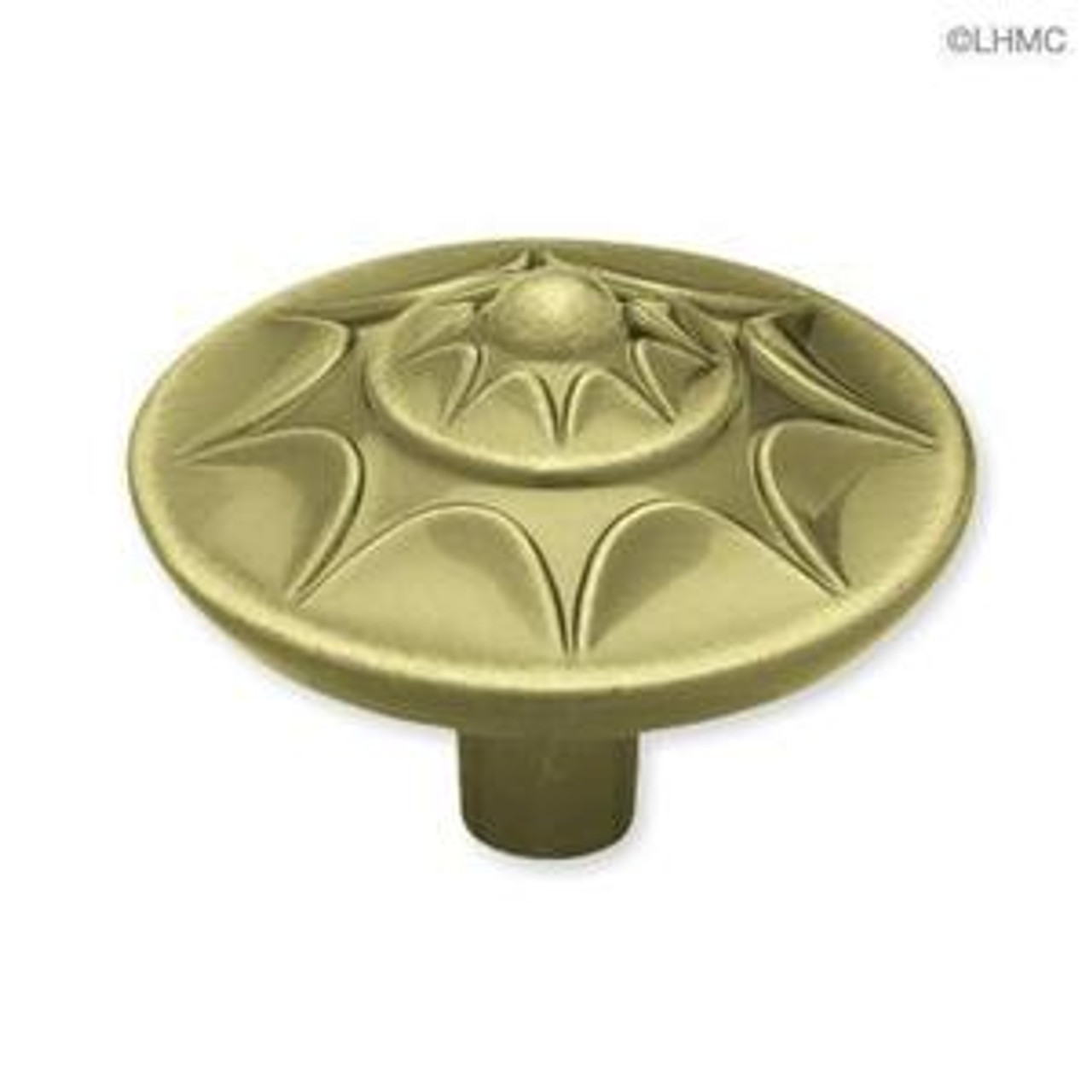 P780AOL-AB Antique Brass 1 3/8" Starburst Cabinet Drawer Pull