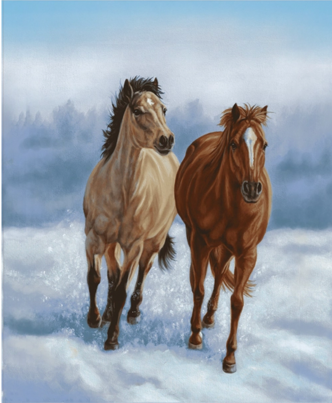 Studio E Horse Whisper Horse Panel 36" x 44" Fabric By The Panel