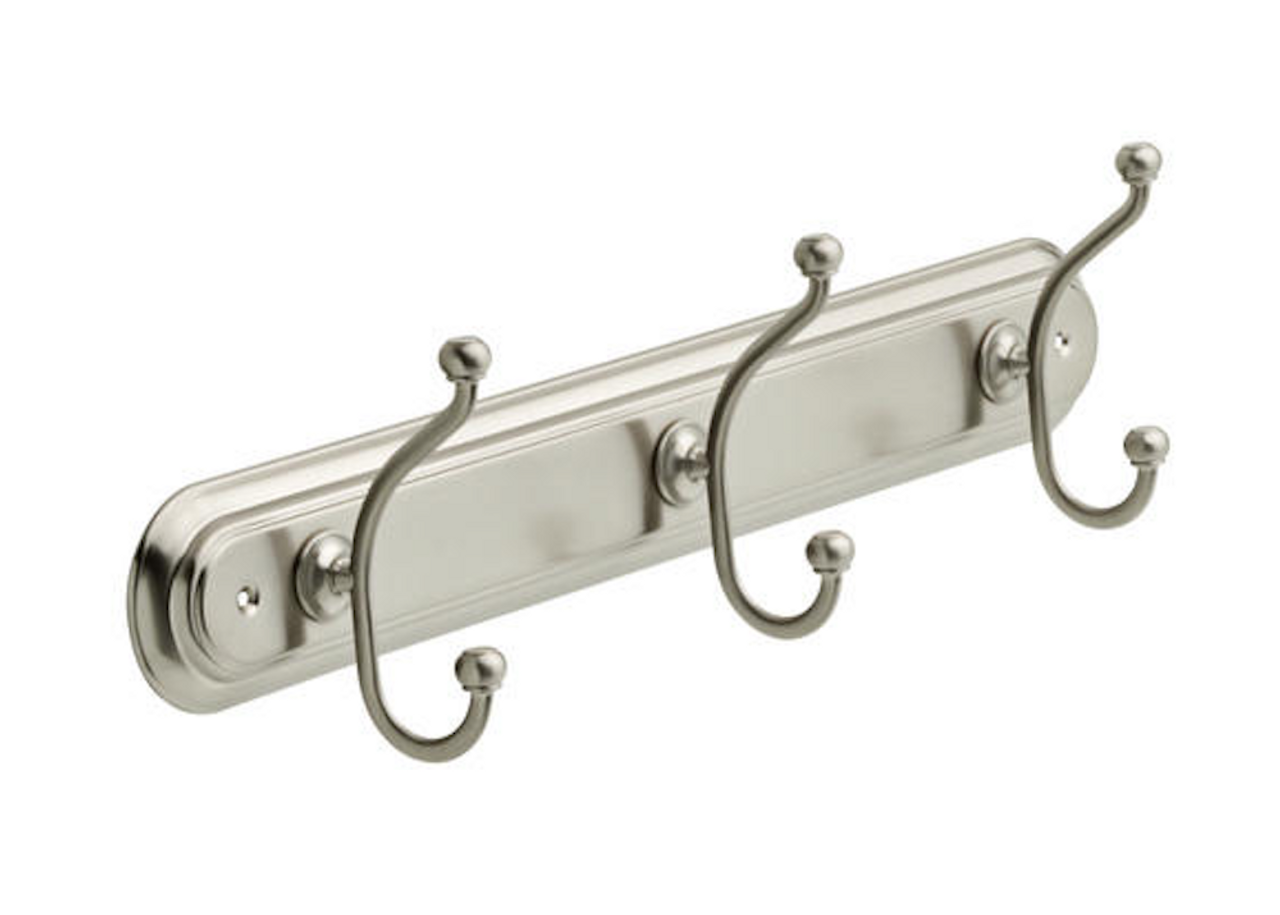 Delta Porter PTR36-SN 18" Triple Towel Hook Rail Satin Nickel Finish