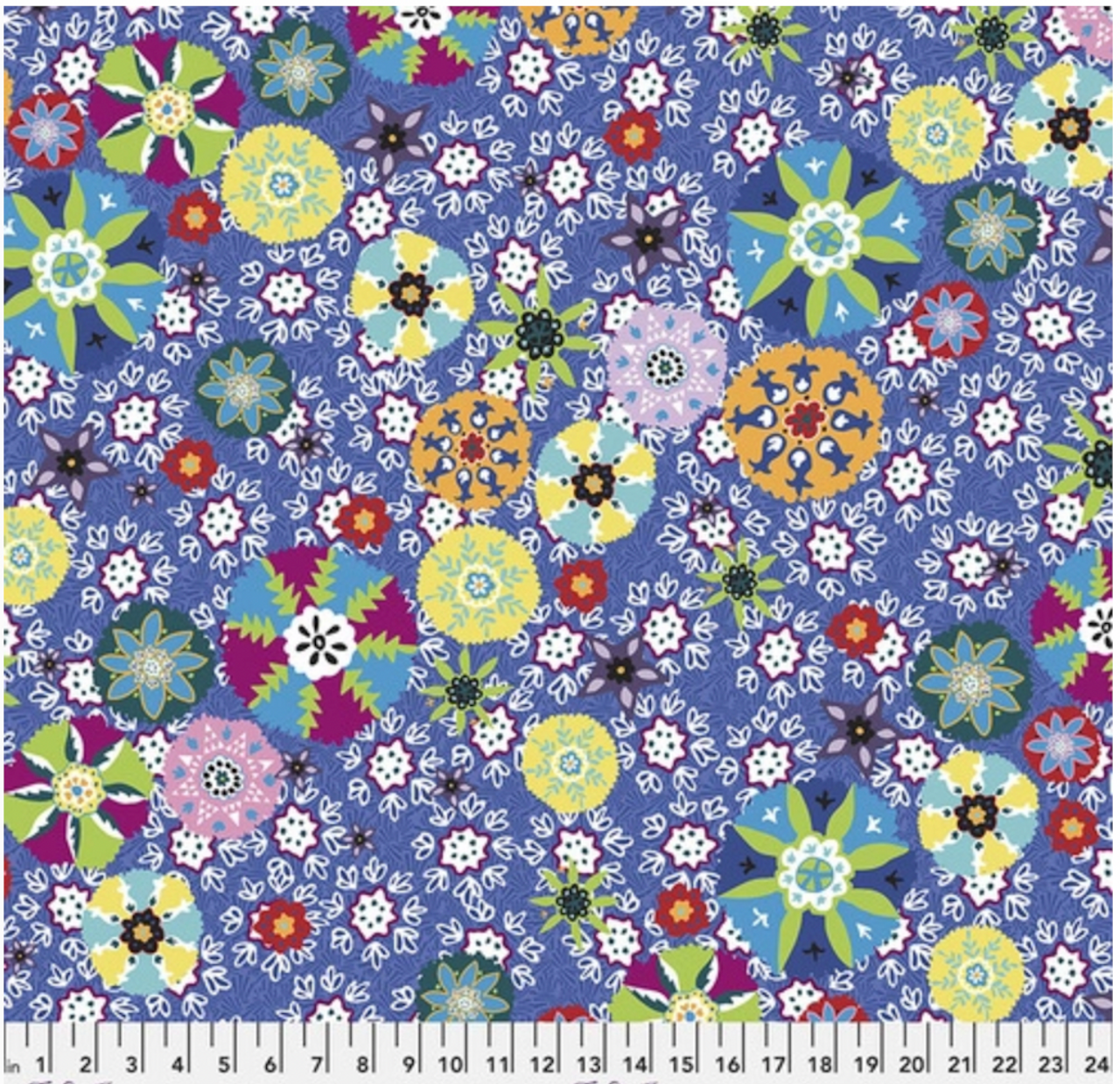 Victoria Findlay Wolfe Night Fancy Enchant Blue Fabric By Yard