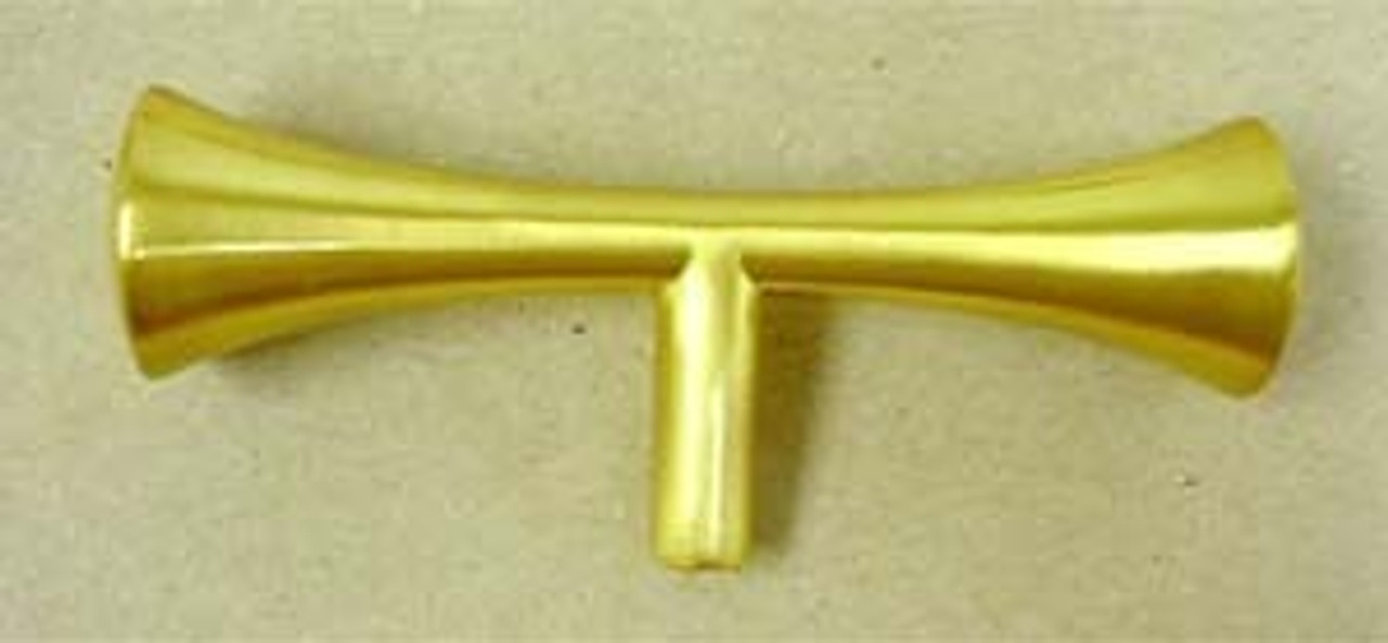 PBF254Y-BSG  Asian Hour Glass Brushed Satin Gold Cabinet Knob Pull