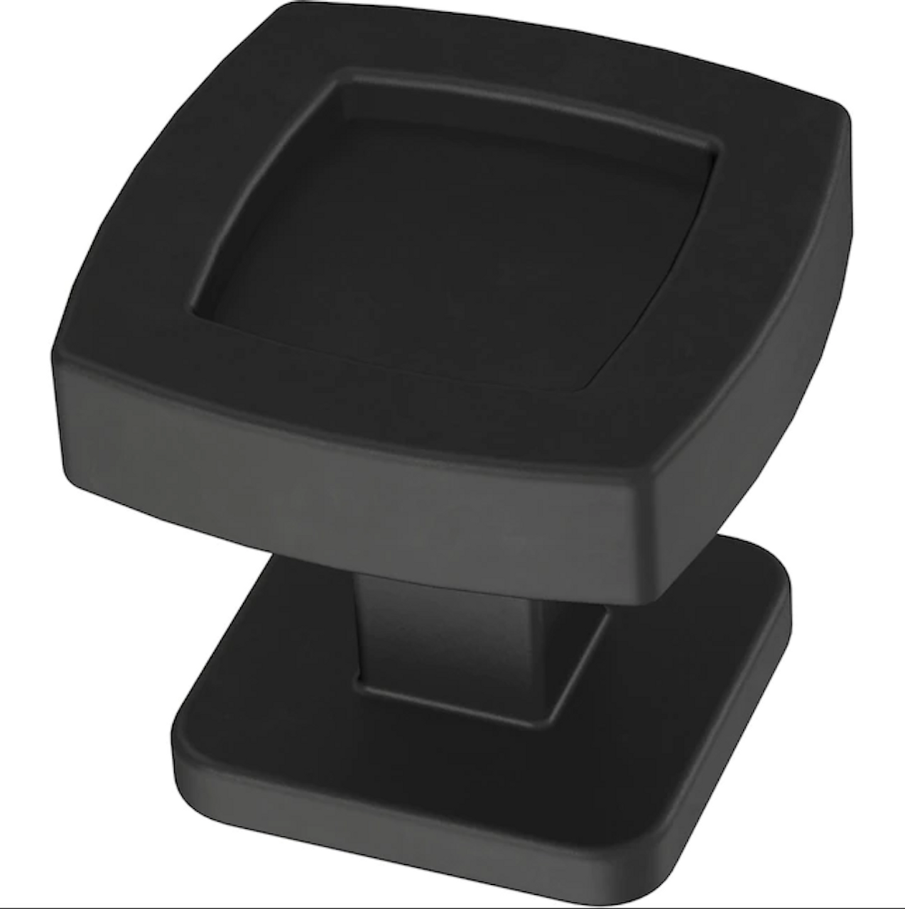 Liberty P45017W-FB 1 1/8" (29mm) Rounded Square Cabinet Drawer Knob Flat Black