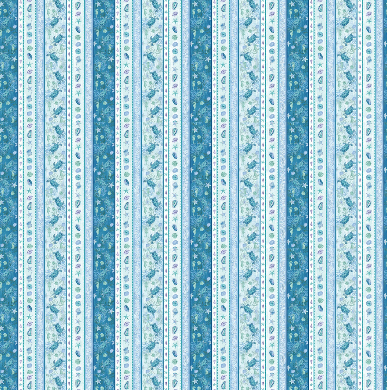 Stripe Blue Fabric by the Yard