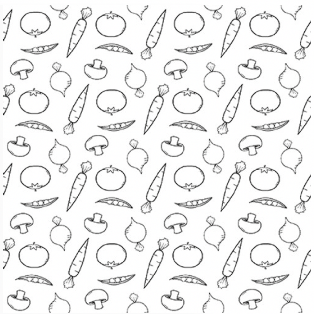 Henry Glass Country Fresh Tossed Vegetable White Fabric By The Yard