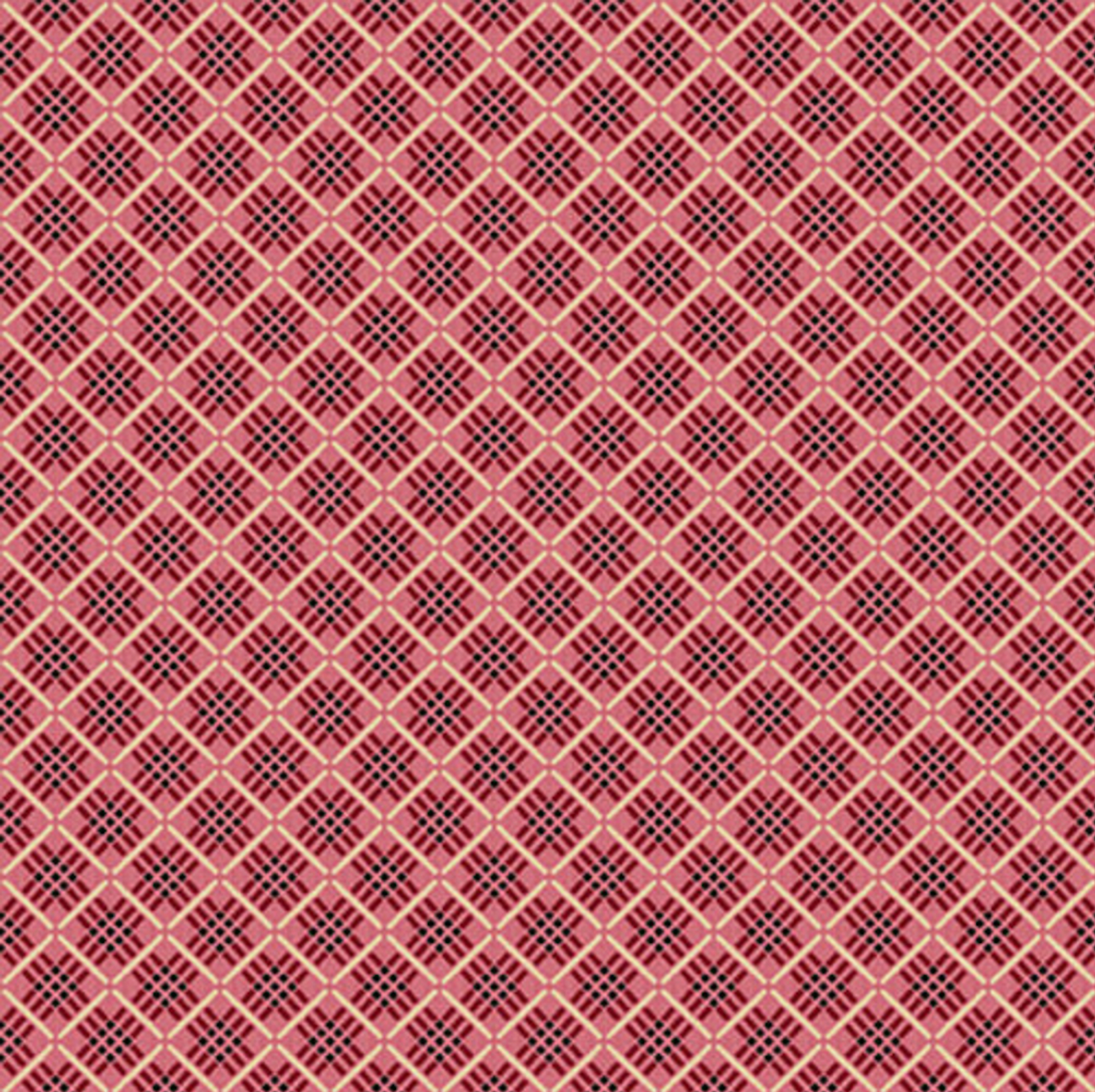 Henry Glass Spring Is In The Air Spring Bias Plaid Red Fabric By The Yard