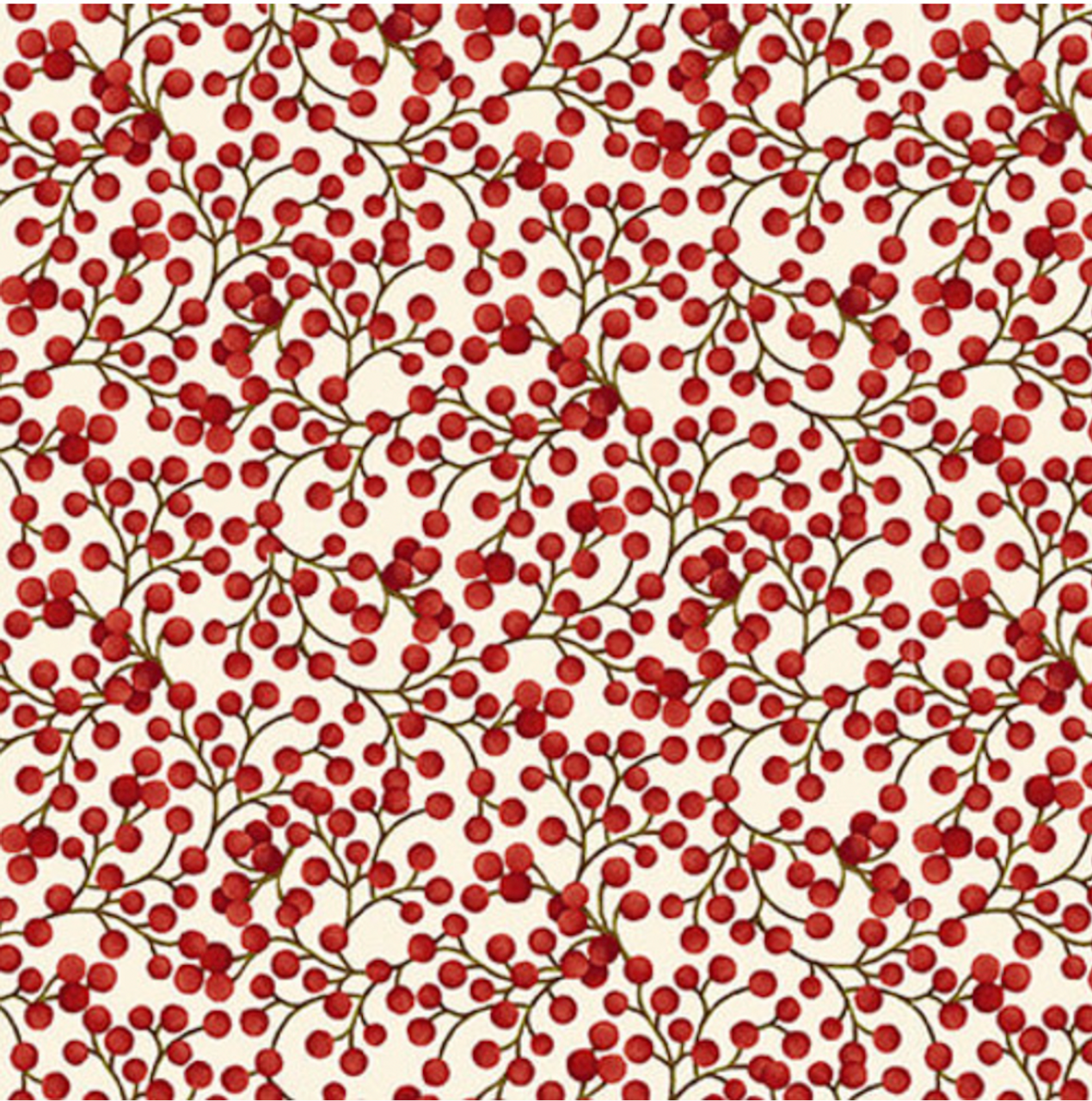 Studio E Autumn Flourish Berries Cream Fabric By The Yard