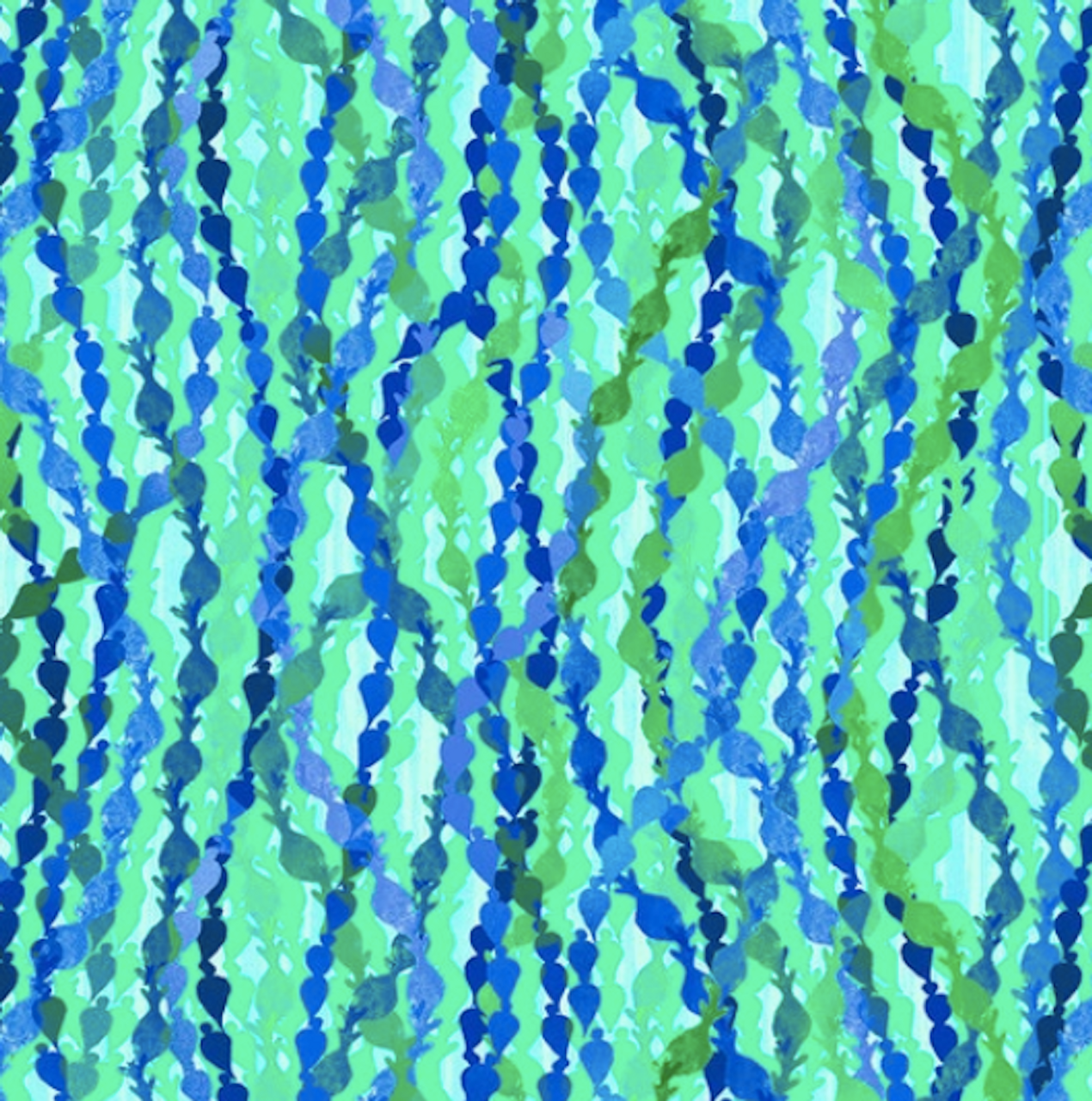 Studio E Deep Blue Sea Seagrass Aqua Fabric By The Yard