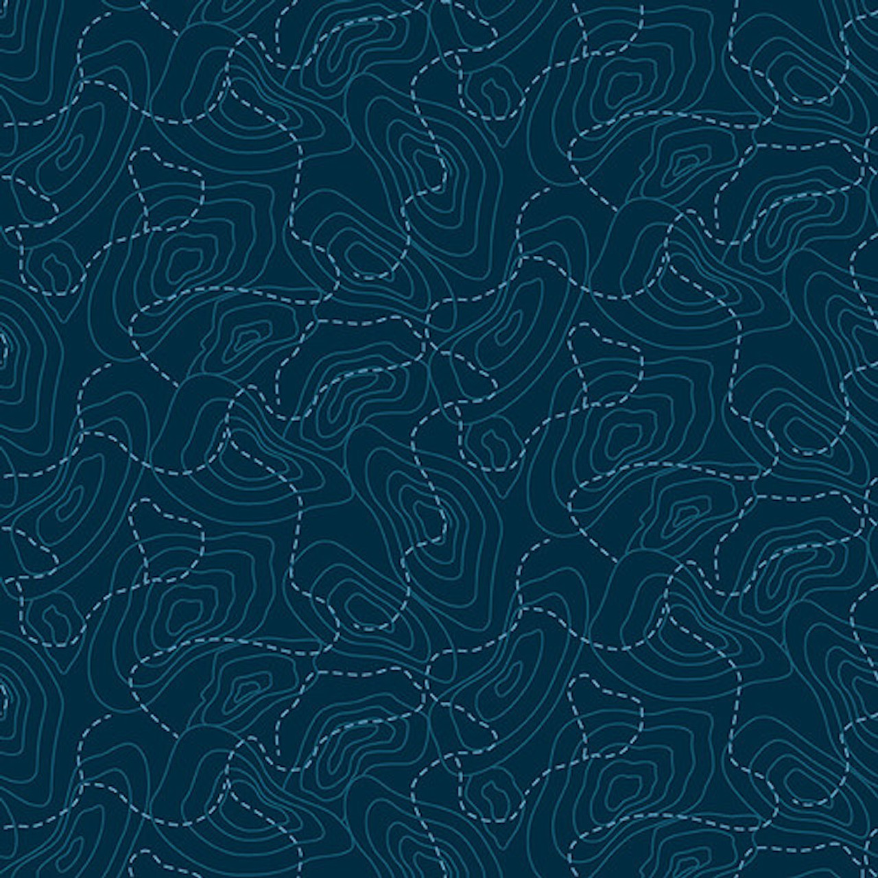 Studio E Silent Sports Elevation Map Dk Blue Fabric By The Yard