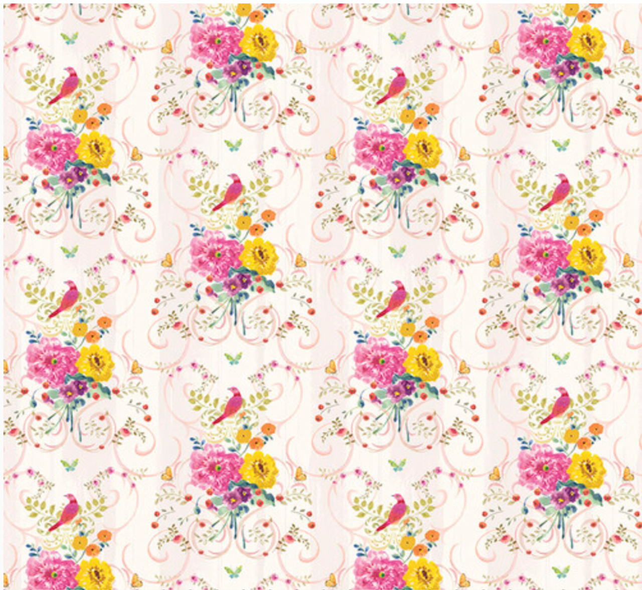 Brenda Walton Laurelwood Festoon Blush Fabric By The Yard