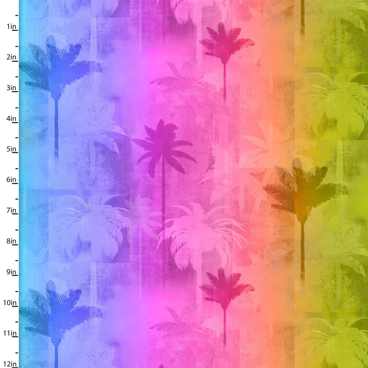 3 Wishes Tropicolor Birds Tropicolor Palms Multi Cotton Fabric By Yard