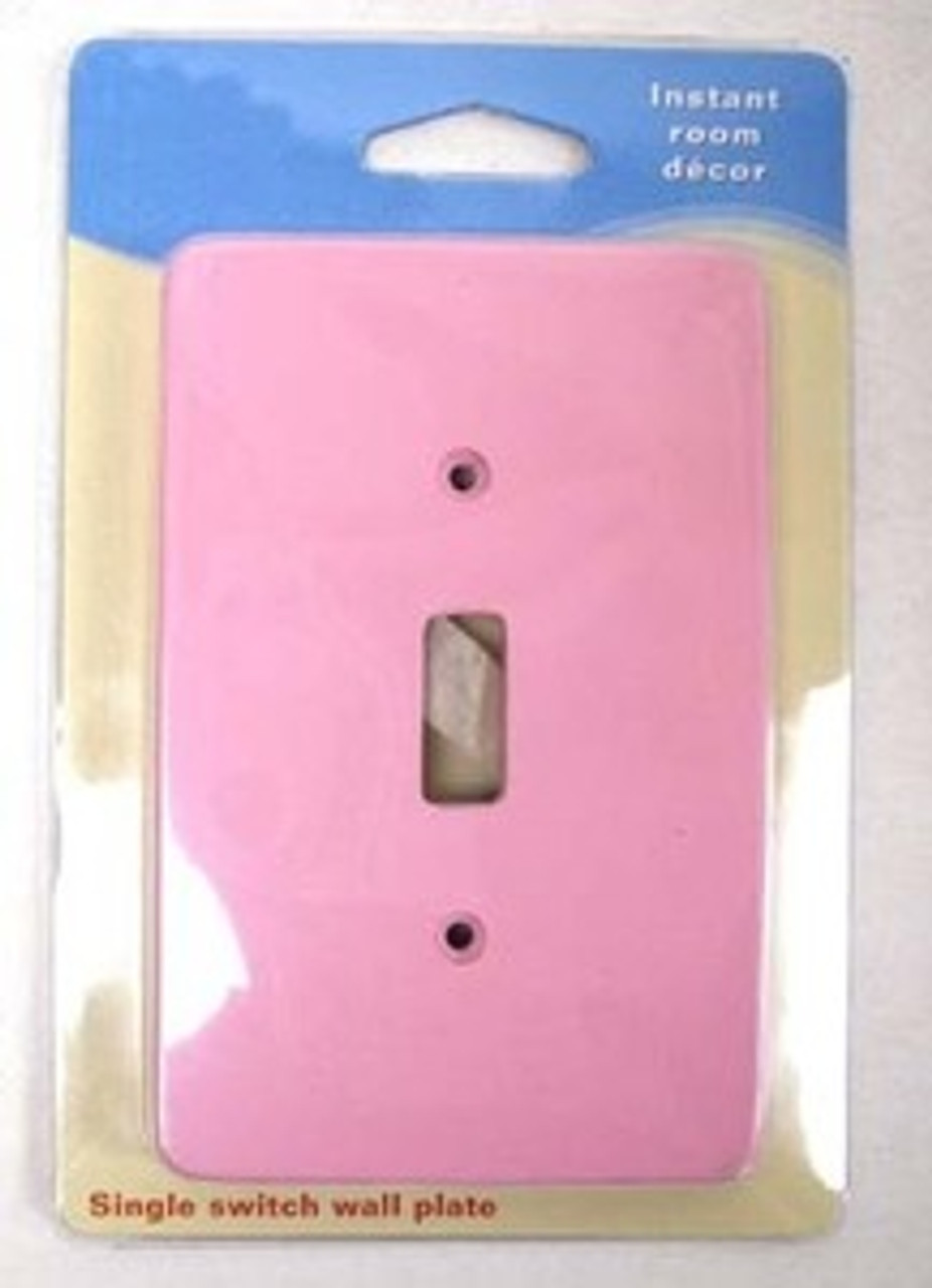 085-03-3828 Pink  Single Switch Cover Plate