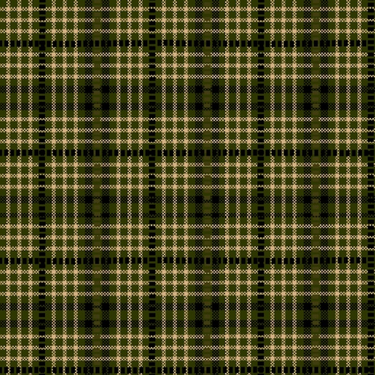 Henry Glass Believe Dobbie Plaid Green Yarn Dyed Cotton Fabric By The Yard