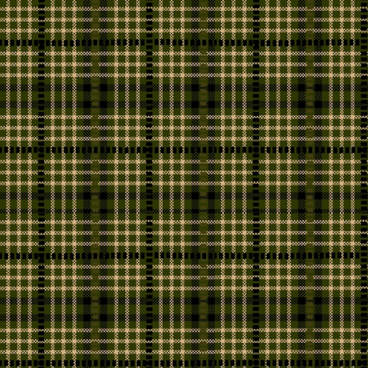 Henry Glass Believe Dobbie Plaid Green Yarn Dyed Cotton Fabric By The Yard